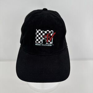 Vintage MTV Music Television Hat Checkered Adult  Adjustable Cap‎